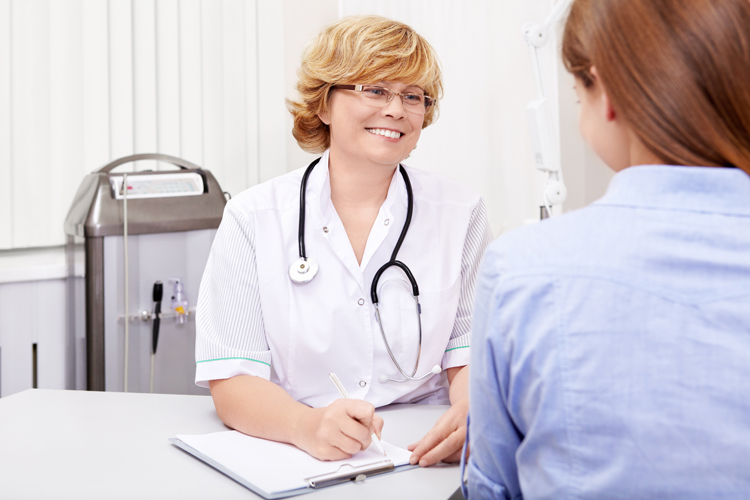 Doctor with a patient